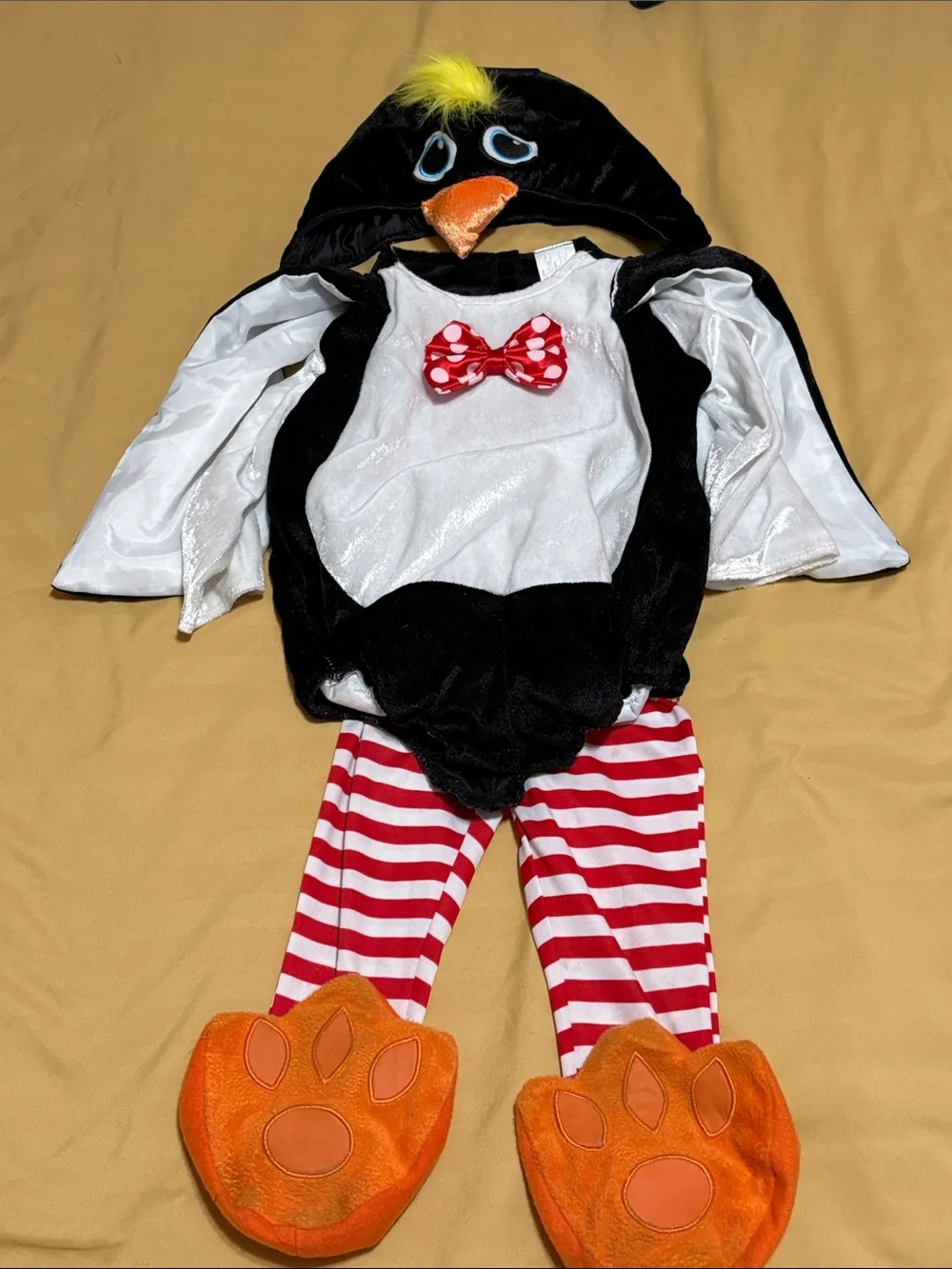 Waddles the Penguin Infant Costume - Black, White & Orange